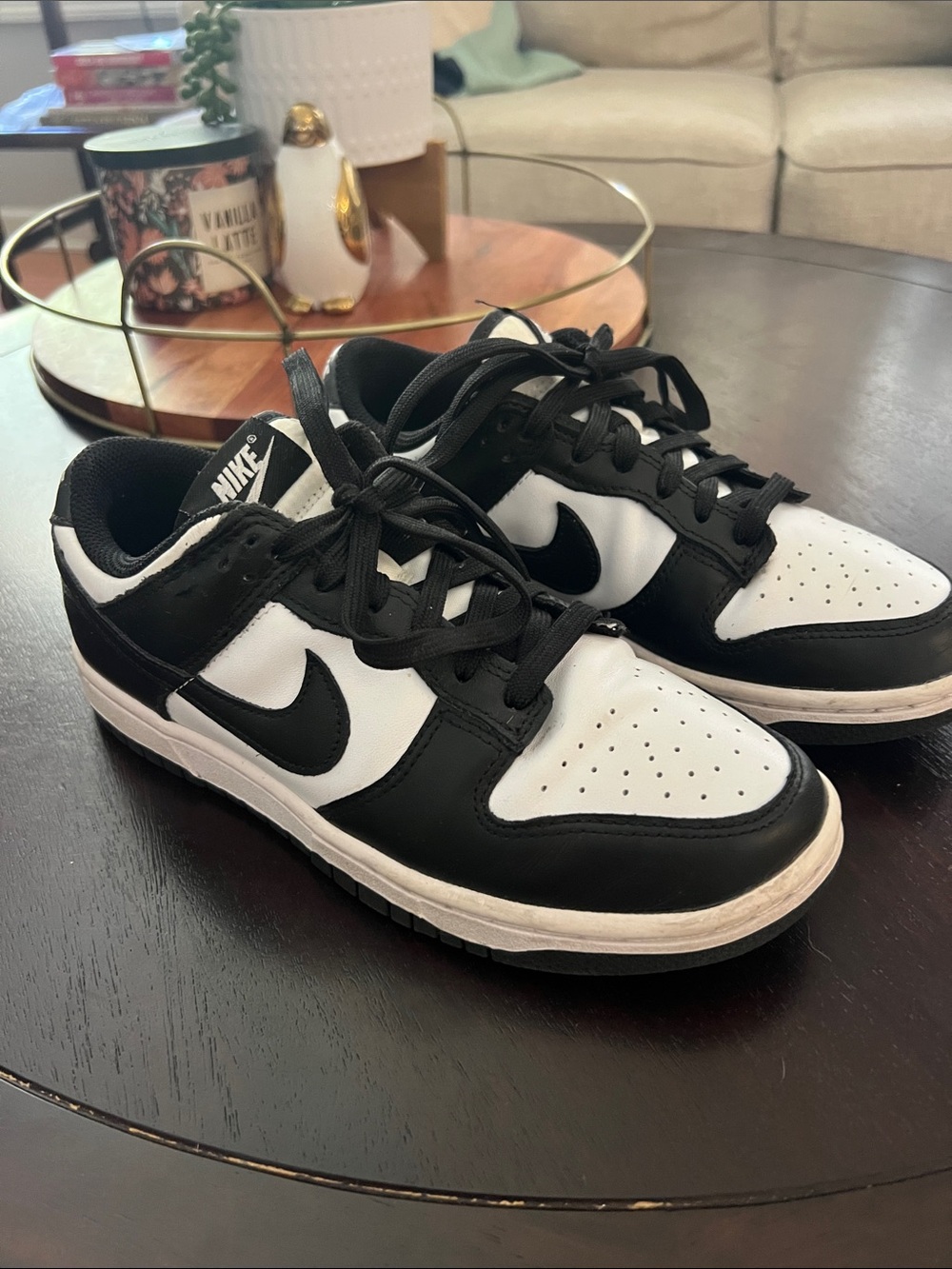 Nike Women’s Dunk Low-Top Sneakers - Black and White